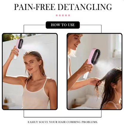 2-in-1 Detangling Spray Hair Brush